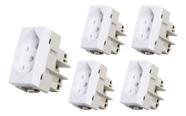 Kit 5 Tomada Padrao Brasileiro 2p+t 10a-250v Br Sleek