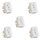 Kit 5 Tomada Padrao Brasileiro 2p+t 10a-250v Branco Infiniti