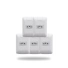 Kit 5 Tomada Simples 10A 250V Aria Branco Tramontina