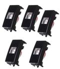 Kit 5 tomada telefone rj11 4 fios ebony margirius