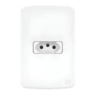 Kit 5 Tomadas 20a 2pt 250v com placa 4x2 Branco Weg Composé