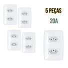 kit 5 tomadas duplas 20a finesse+ blux