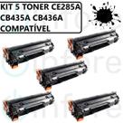 Kit 5 Toner Ce285a cb435a cb436a P1102w M1132 M121 M1212 85a 35a 36a P1005 P1006 M1120 M1130 Kit 5 Toner Ce285a cb435a cb436a P1102w M1132 M121 M1212 85a 35a 36a P1005 P1006 M1120 M1130
