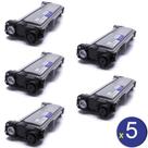 Kit 5 toner compatível com tn2340 tn2370 tn660 tn630 2.6k byqualy