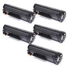 Kit 5 Toner Compatível Renew Cb435a Cb436a Ce285a Universal