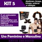 Kit 5 Tonificador Muscular Elétrico Para Abdômen Bíceps Tríceps Ombros Nádegas Masculino e Feminino Kit 5 Tonificador Muscular Elétrico Para Abdômen Bíceps Tríceps Ombros Nádegas Masculino e Feminino