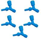 Kit 5 Torneiras Para Tanque E Jardim Bico 1/2 3/4 Azul Neon Azul Kit 5 Torneiras Para Tanque E Jardim Bico 1/2 3/4 Azul Neon Azul