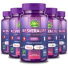 Kit 5 Trans Resveratrol Resveralife Unilife 60 Cápsulas