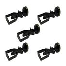 Kit 5 Trava Fixador Porta Parede Rodape Aço Oxidado Aliança