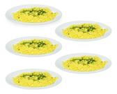 Kit 5 Travessas Tradicional Rasas 20cm Melamina Gourmet Mix