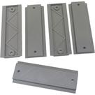 Kit 5 Trilho Suporte para Disjuntor Din em ABS Plástico para Painel Elétrico 9.9cm