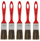Kit 5 Trinchas Simples 500 1 Polegada Látex e Acrílico Cerda Gris Tigre Kit 5 Trinchas Simples 500 1 Polegada Látex e Acrílico Cerda Gris Tigre