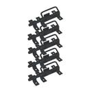 Kit 5 Trincos com Alca 200mm para Portao e Porteira Aco Preto Metasal Kit 5 Trincos com Alca 200mm para Portao e Porteira Aco Preto Metasal