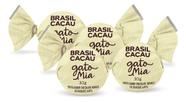 Kit 5 Trufas Chocolate Branco Gato Mia 30g Brasil Cacau