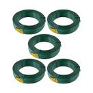 Kit 5 un arame galvanizado revest pvc verde vonder bwg16 1kg