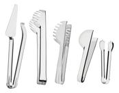 Kit 5 Un Pegadores Utility Multiuso Inox Tramontina Servir Comida