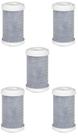 KIT 5 UN Refil BBI P/Filtros POU 125 A 5" Compativel BBI F125, ACQUA 125, Hidrofiltros POU 5”,FIT 5”