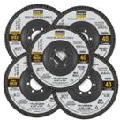 Kit 5 Und. Disco Lixa Flap Zirconado 115 x 22mm GR. 40 Graff