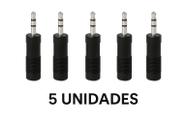 Kit 5 Unidades Adaptador P2 para P10 Estéreo Conecte Fone em Mesa de Som, Instrumentos Kit 5 Unidades Adaptador P2 para P10 Estéreo Conecte Fone em Mesa de Som, Instrumentos