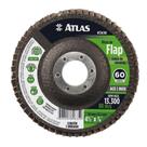 Kit 5 Unidades Discos de Flap Varios Grãos Atlas 115mm