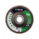 Kit 5 Unidades Discos de Flap Varios Grãos Atlas 115mm