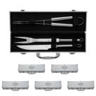 Kit 5 Unidades - Maleta Kit Churrasco 3 Peças