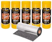 Kit 5 Unidades Manta Asfaltica Auto Adesiva Aluminizada 45cm X 10m