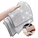 Kit 5 Unidades Pano Magico De Aço Multiuso Limpeza Cozinha Fogão Pia Reutilizável Lavável