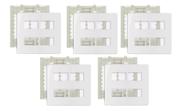 Kit 5 unidades Placa com Suporte 4x4 4 Postos Separados Sleek Margirius 16019