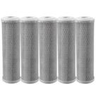 Kit 5 Unidades Refil Filtro BBI Carbon Block Encaixe para Carcaças de 9.3/4" x 2,5" E230 Compatível Hoken, Acquastar, Go