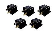 Kit 5 unidades - relé auxiliar universal 12v e 40a - dni 0102