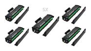 Kit 5 unidades toner compatível com samsung d111l d111 mltd111l m2020 m2070 m2020w m2020fw m2070w