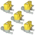 Kit 5 Válvula Entrada Electrolux Ltr10 Lm06 Lf75 Lte09 110V