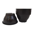 Kit 5 Vasos Cuia 18 Plástico Cor Preto Jardins E Hortas
