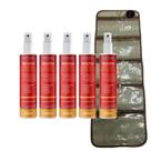 Kit 5 vedis fluido redutor c/ nicotinato 200ml + necessaire divisória
