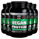 Kit 5 Vegan Protein 900g Proteína vegetal Unilife Morango