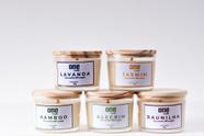 Kit 5 Velas Aromáticas Basic 100g ( Lavanda, Bamboo, Baunilha, Alcrim e Jasmim)