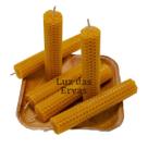 Kit 5 Velas Artesanais de Cera de Abelha 100% Natural (10cm X 2cm)