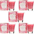 KIT 5 velas de morango para massagem hidratante beijavel
