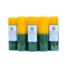 Kit 5 velas votiva 7 dias 260g (amarela e verde)