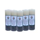 Kit 5 velas votiva 7 dias 260g (branca e preta)