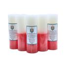 Kit 5 velas votiva 7 dias 260g (branca e vermelha)