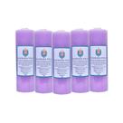 Kit 5 velas votiva 7 dias 260g (lilás)