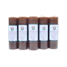 Kit 5 velas votiva 7 dias 260g (marrom)