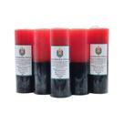 Kit 5 velas votiva 7 dias 260g (vermelha e preta)