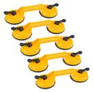 Kit 5 Ventosa Dupla 80kg ABS Vidro Espelho
