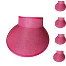 Kit 5 Viseiras Adulto Infantil De Praia Feminino Proteção Solar Verão Ajustável