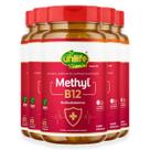Kit 5 Vitamina Methyl B12 Unilife Morango 60 comprimidos