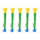 Kit 5 Vuvuzelas Corneta Grande 41,5cm Torcedor Brasil Líder
