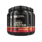 Kit 5 Whey Gold Standard Optimum Nutrition Banana Morango 907g